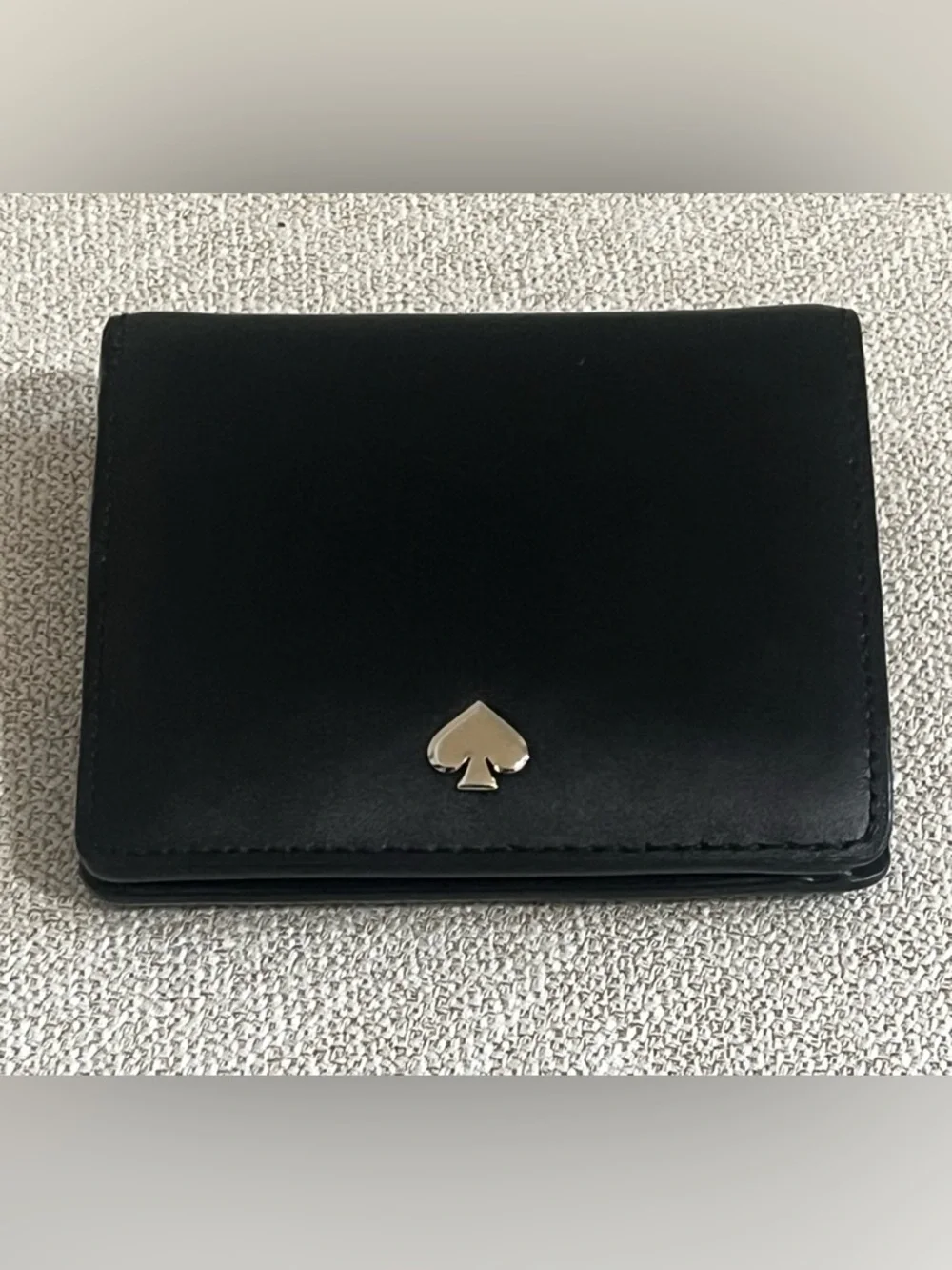 Kate Spade Black Leather Compact Wallet